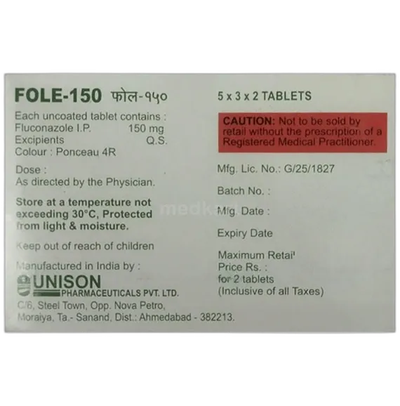 fole 150mg tablet 2's